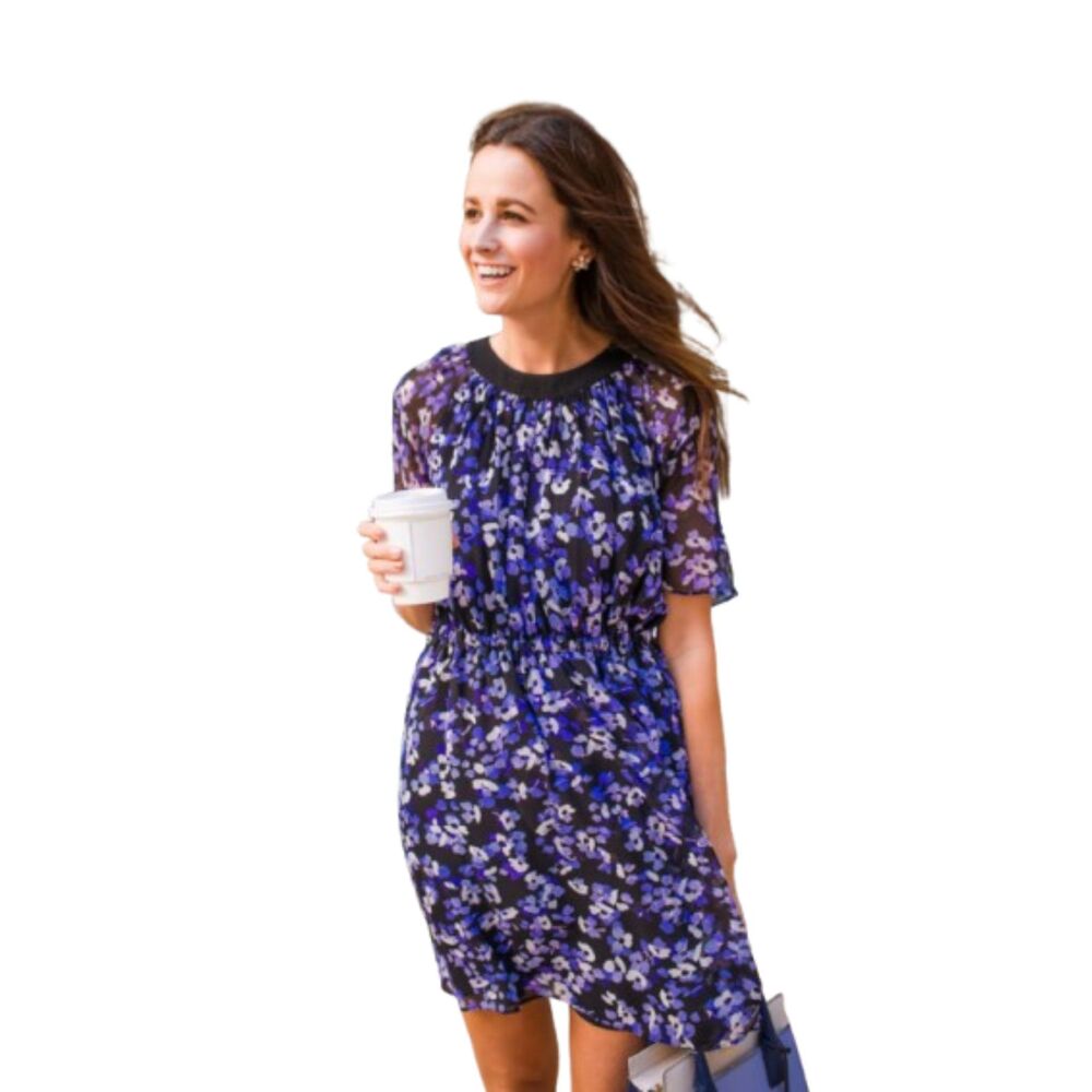 kate spade Purple Floral Mini Dress